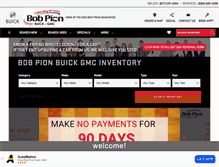 Tablet Screenshot of bobpionbuickgmc.com